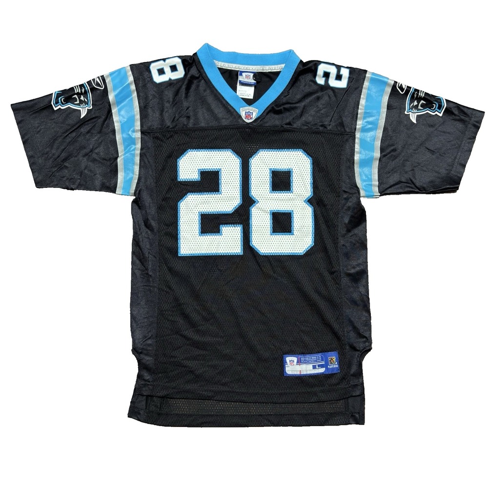 Reebok NFL Carolina Panthers Jonathan Stewart #28 Football Jersey Youth L VTG